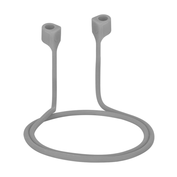 Dubbel magnetisk silikon anti-förlorad öronpropp slinga rem snöre sladd för Airpods grå