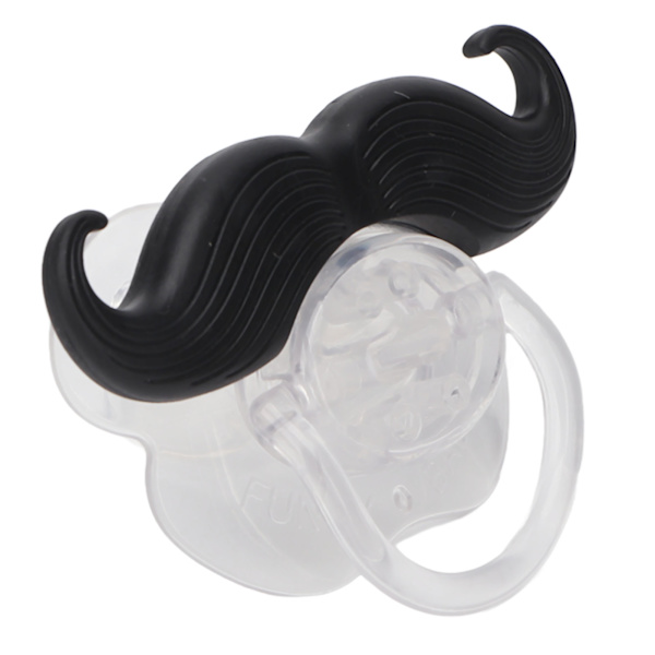 Mustaschnapp Rolig stil säker matkvalitet silikon polypropen nyfödd napp för baby