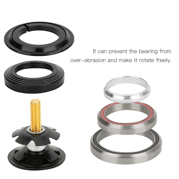 42 mm/1,7 tommer 52 mm/2 tommer Mountainbike tilspidset lige rørgaffel Headset lejetilbehør