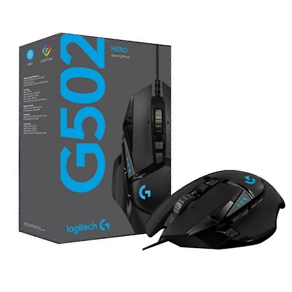 Trådbunden Gamingmus För Logitech G502 Hero Lightspeed Mus 16000dpi Rgb Lämplig För Gaming Datorspel Möss
