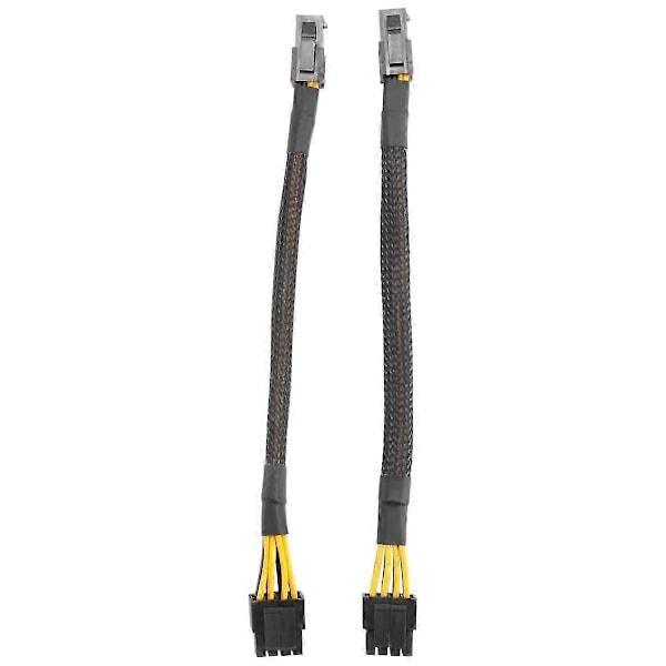 ATX 4 Pin Hona till Moderkort CPU 8(4+4) Pin Hane EPS 12V Konverter Adapter Förlängningskabel Flätad