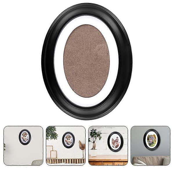 Klassisk tavelram Oval tavelram Trä tavelram Väggmonterad fotoram