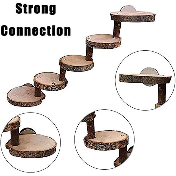 Klatreleke for hamster, hamsterstige, tyggeleker i trestige, trebro hamsterleker, for hamstere, mus, gerbil, rotter, ekorn, marsvin
