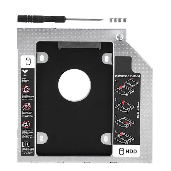 SATA3.0 HDD Caddy 9,5 mm/12,7 mm Universal anden aluminiumslegering computertilbehør til bærbar 9,5 mm