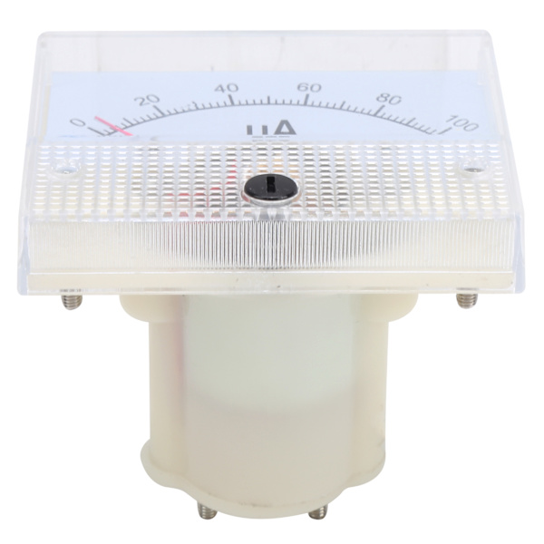 85C1 DC 0~100UA Pekartyp Amperemeter Analog Ström Panelmätare Mätinstrument