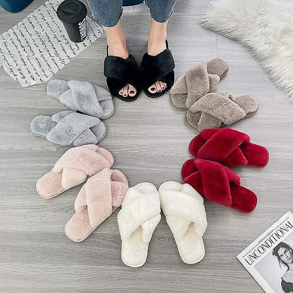 Mode Tofflor Dam Varma Fodrade Memory Foam Tofflor Storlek: 36-37