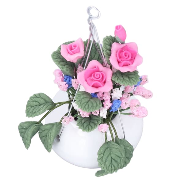 Mini blomsterpotte levende udsøgt 1:12 miniature scene model dukkehus tilbehør til over 3 år
