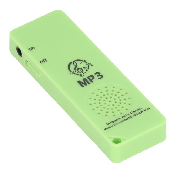 MP3-spelare förlustfri ljudkvalitet multifunktionell bärbar stöder 64 GB minneskort Mini MP3 för studenter grön