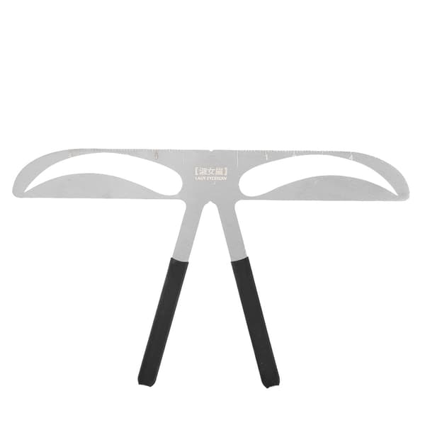 Professionel Øjenbryn Stencil Formning DIY Formning Definer Lineal Makeup Værktøj Dame Øjenbryn
