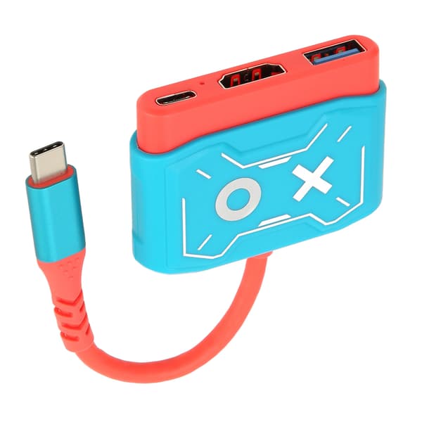 USB C til HD Multimedia Interface Videoomformer 3 i 1 HD 4K Plug and Play Omformeradapter for Switch for MacBook
