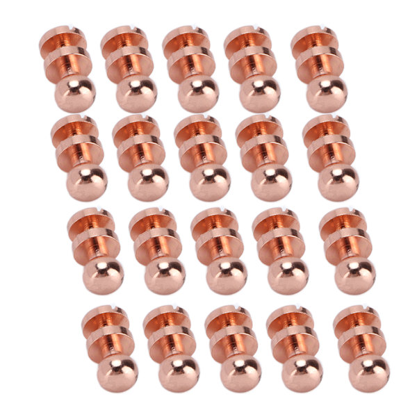 20 sarjan messinkiset niitit, hapettumisenesto, ruusukullanväriset matkatavaroiden rautaosat, käsilaukkujen, kenkien tarvikkeet, koko 8x7 mm