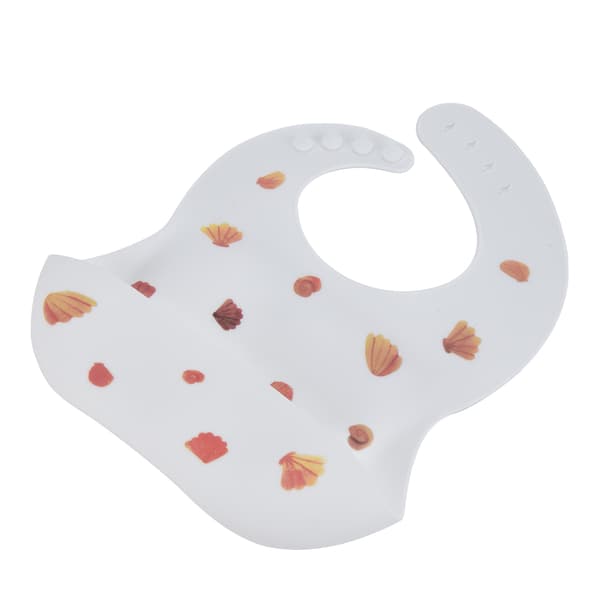 Unisex silikon smekker for småbarn Justerbar matfanger for 1-3 år gamle BabyShell