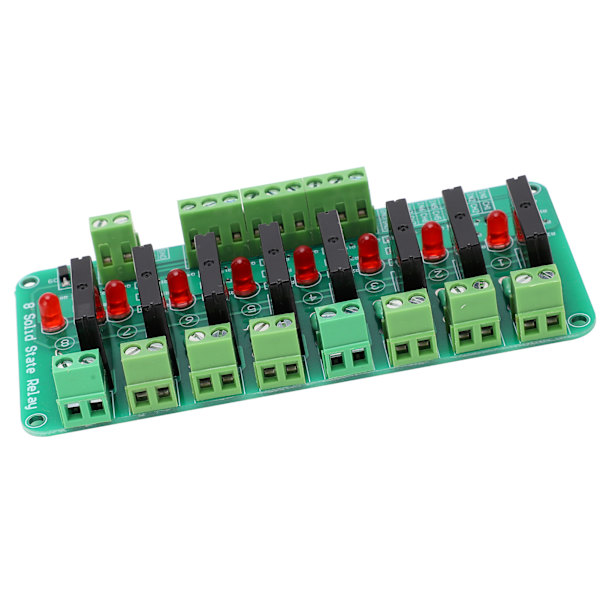 Relæmodul 8-kanals solid state elektronisk komponent med modstandssikring DC 5V indgang