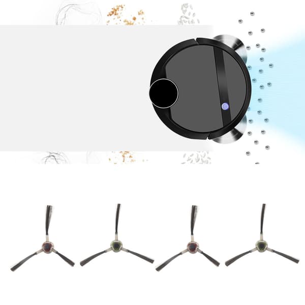 4PCS Sidoborstar Ersättning Passar till Deebot DE55 DE6G DD33 DJ35 Robotdammsugare