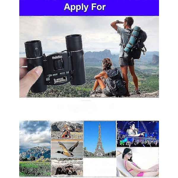 40x22 HD Kraftfull Kikare 2000m Lång Distans Hopfällbar Mini Teleskop Bak4 Fmc Optik För Jakt Sport Utomhus Camping Resor