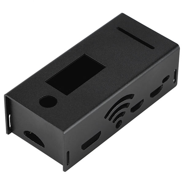 Aluminiumlegering Kapslingsbox Skyddsfodral för Raspberry Pi ZERO Svart