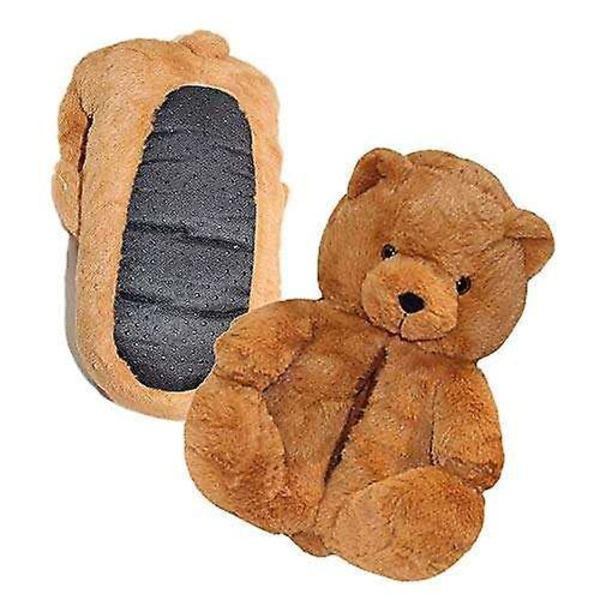 Mukavat Naisten Teddykarhu-Tossut - Lämpimät ja Pehmeät Eläin-Kotitossut Talvelle