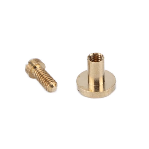 10 sæt bogbindingsskruer, nem binding, adskillelse, robuste DIY-hæfterivetter til læderhåndværk, hæfte 6,5x7 mm