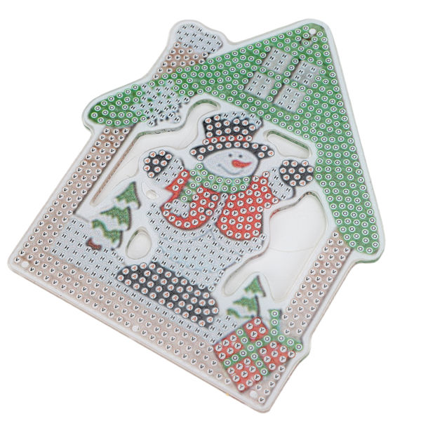 Rhinestone-målning söt levande jultema hänge avkopplande DIY heminredning
