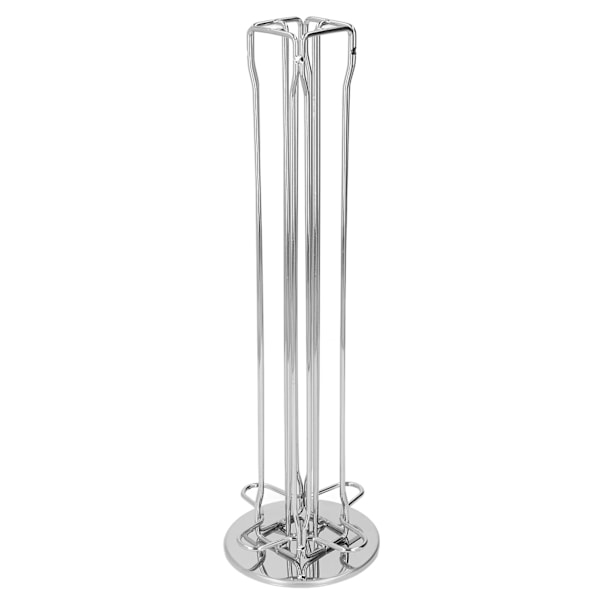 40 Kapsel Kaffehållare 360 Grader Roterande Karusell Förvaring Organizer Dispenser för Nespresso Kapsel Silver