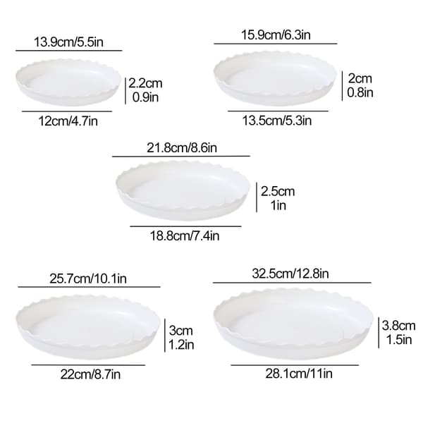 Plastik Blomsterpotte Vandbakke - 15.9x13.5x2cm (Sort, 1 Stk.) sort