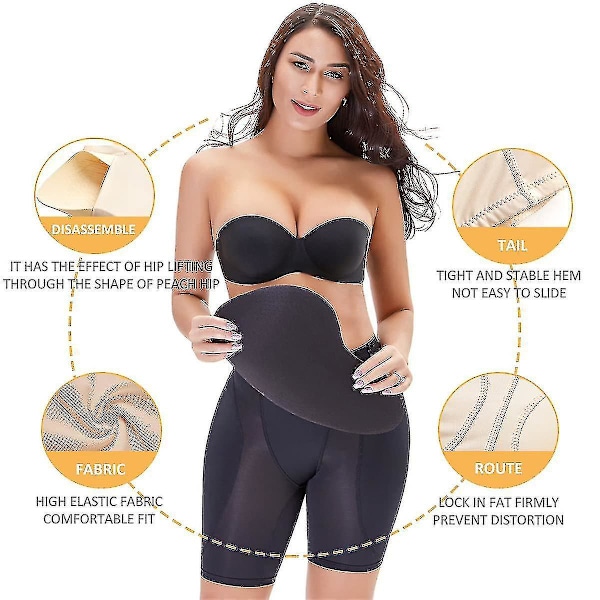 Dame Hip Enhancer Shapewear Polstrede Trusser Butt Lifter - Abrikos 5XL