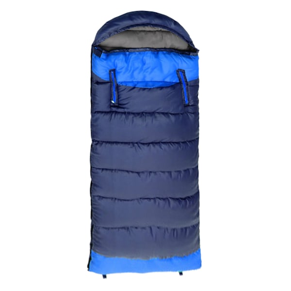 Sovsäck Arm Zipper Hål Varm Bärbar Resesovsäck för Camping Utomhus Blå R
