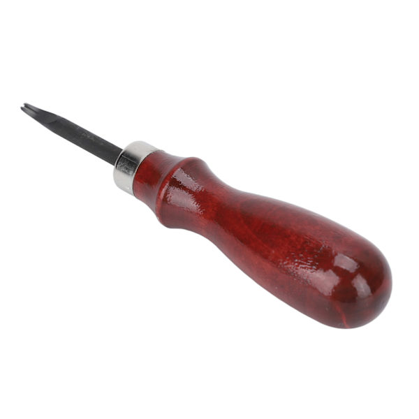 Läderfasare 0,8 mm/0,03 tum Stålmaterial Sandalkäppshandtag Lätt DIY Trimming Bärbar Skiver Läderverktyg