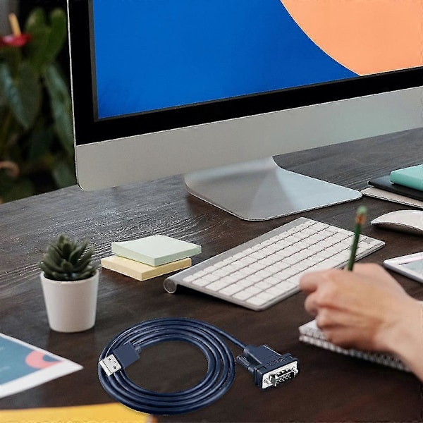 USB till RS232 Adapter Seriell Kabel DB9 Hane 9 Pin Med FTDI Chipset För Windows