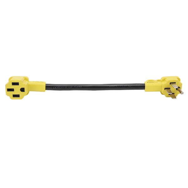 50A RV-lader strømledningadapter 14‑50P hann til 14‑50P hunn fleksibel ledningspluggkontakt for yacht campingvogn