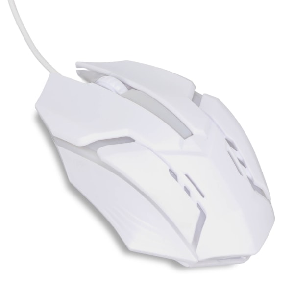 Gaming Mouse RGB Glödande andningsljus 1600 DPI 3D rullhjul Ergonomisk kabelansluten USB datormus för PC