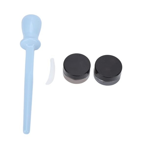 4 stk silikon-eyeliner-verktøy Gjenvinnbart vanntett silikon-eyeliner-applikatorverktøy med 2-farge gel-eyeliner blå