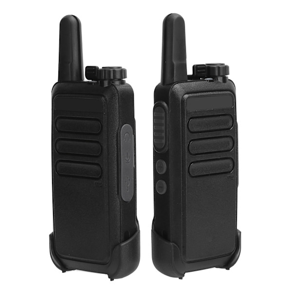 Kannettavat Walkie Talkie USB-ladattavat kädessä pidettävät Walky Talky takaklipsillä 100-240VEU-pistoke 100-240V