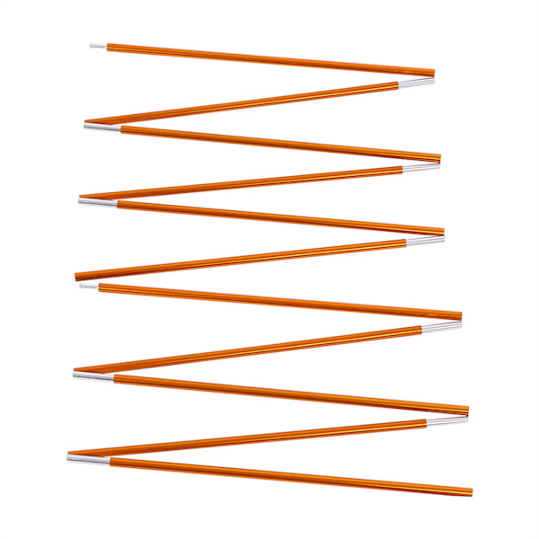 2 stk Utendørs aluminiumslegering telt bygning støttestang stangstang for fotturer Camping gull