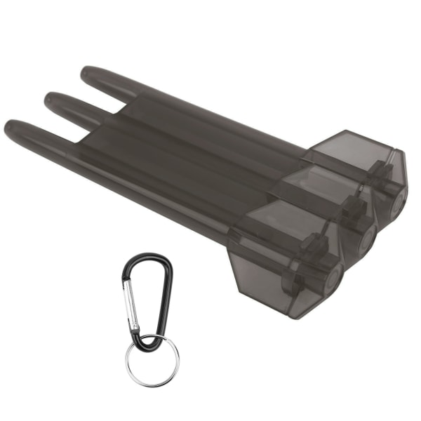 Universal Bärbar Dart Box ABS- case 3-hylsa Förvaring W/Aluminium Legering Hang Spänne Svart