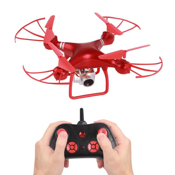 4K HD-kamera Drone WIFI Realtidsöverföring RC Drone Quadcopter Röd