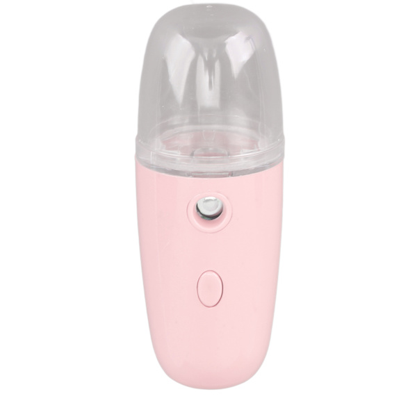 30ML Ansiktsfuktande Mist Sprayer 150mAh Bärbar Ansiktsfuktare för Vandring Rosa
