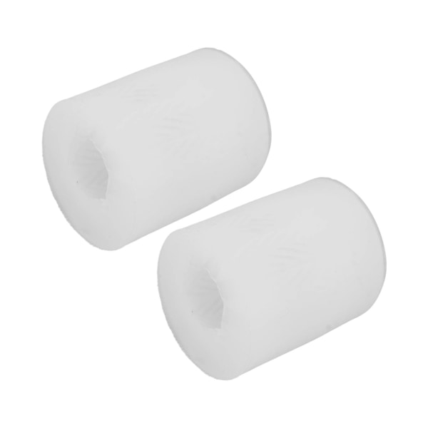 2 stk egglys silikonform 3D realistisk myk gjenvinnbar hvit egglysform til påske