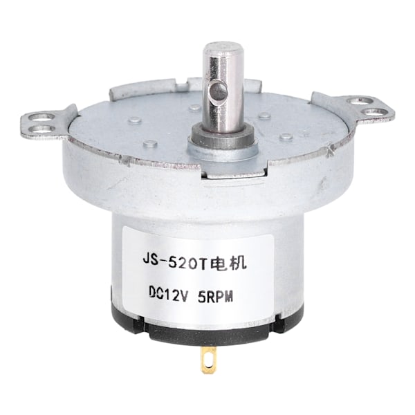 JS-520T synkronmotor Slitesterk DC 12V 5RPM girmotor for elektroniske produkter