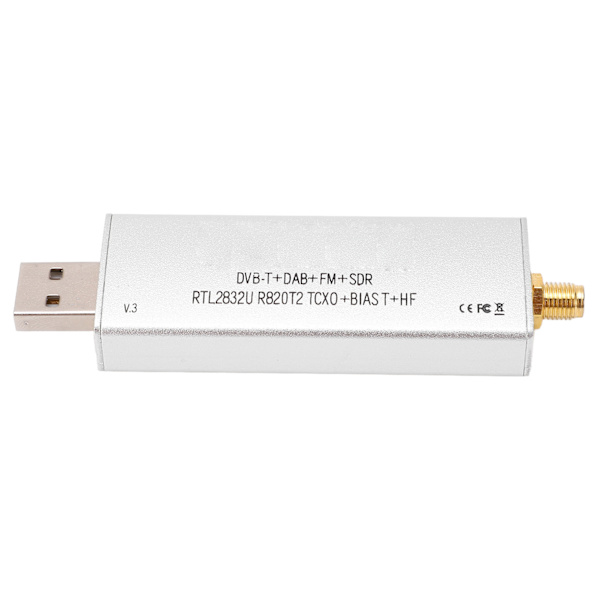 Radiomodtager RTL SDR R820T2 RTL2832U 1PPM TCXO SMA 500KHz‑1766MHz til Signalmodtagelse