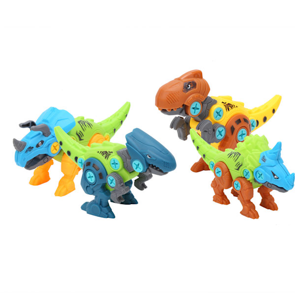 DIY-montering dinosaurie leksak set skruv mutter kombination montering dinosaurie modell leksak 4 stilar