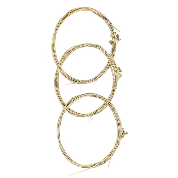 3Set Universal Steel Acoustic Folk Guitar Strings Replacement Musical Instrument Accessories 3Set Brass Strings