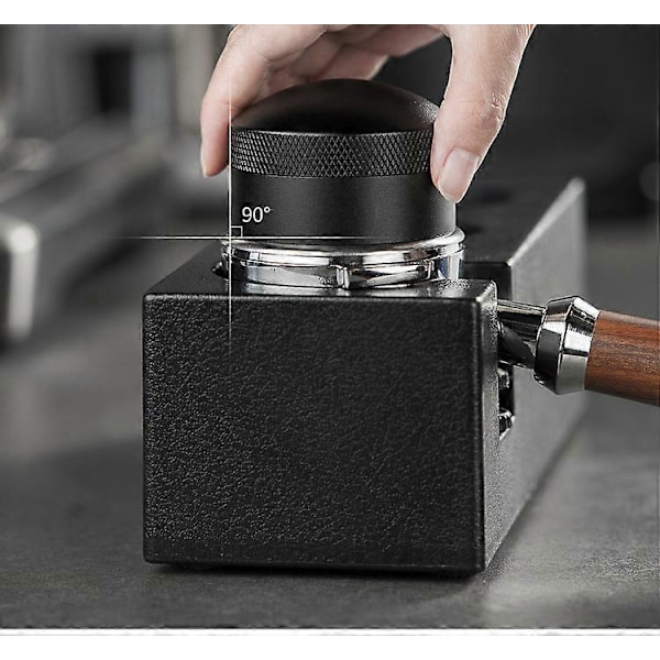 Espresso Kaffefordeler, Værktøj Espresso Kaffefordeler med Base, Rustfrit Stål Espresso Kaffefordeler, Justerbar Dybde Nålefordeler