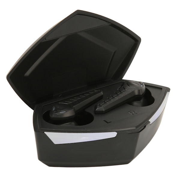 Bluetooth Gaming Øreplugger Stereo Lav latens Dual Modes Trådløs øretelefon med innebygd mikrofon for telefon Laptop Svart