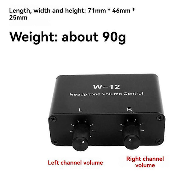 3,5 mm W-12 Mikrofonförstärkare Högtalarkonverterare
