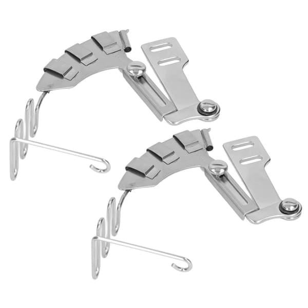 2 stk. låsesting symaskinebinder 30 mm 4 i 1 spejl rustfrit stål dobbeltfoldbinder til flad symaskine