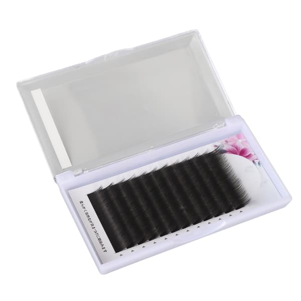 Forlengelse falske øyevipper 0,5 tommer tykke lange krøller poding forlengelse falske øyevipper for øyevippeverktøy