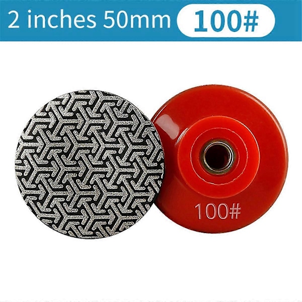 M14 gänga 2 tum 50 mm Diamant Handpoleringsdynor, 100