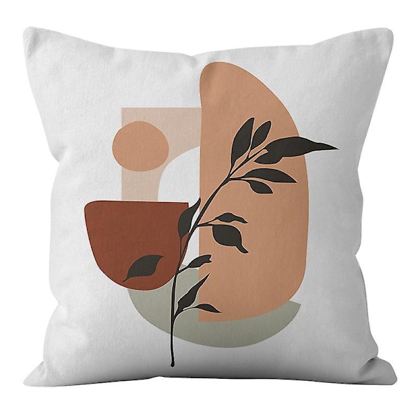 Abstrakt Mjuk Hållar Kudde Set, Modern Konst Dekor, för Familj Flickor Sovrum Soffa Vardagsrum (18 x 18 tum)