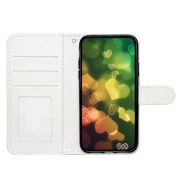 Kompatibel med Samsung Galaxy A33 5g Dyr Blomster Maleri Mønster Wallet Case Med Kort Slots Zekai C4